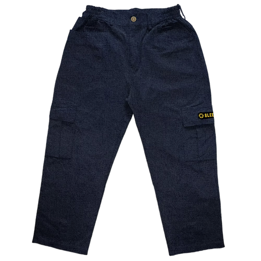 Calça Supersized Cargo Dark Denim